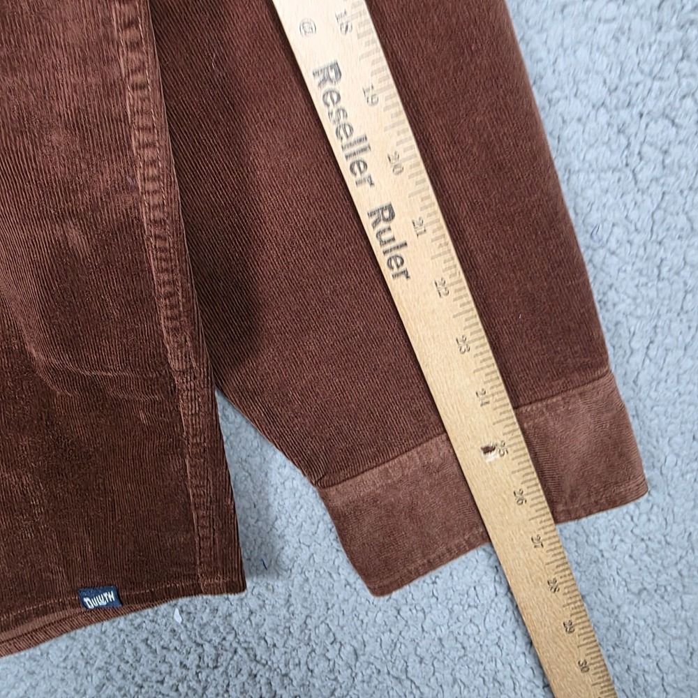 Duluth Trading Co Shirt Mens Size 2XL Brown Corduroy Standard Untucked Fit NWT - Picture 9 of 13